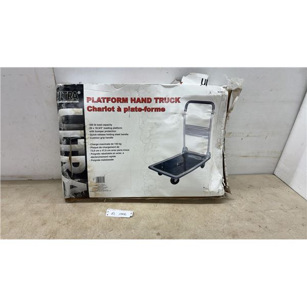 New Ultra Steel Platform Hand Truck, 330-Pound Capacity, 29” x 18 3/4” Platform