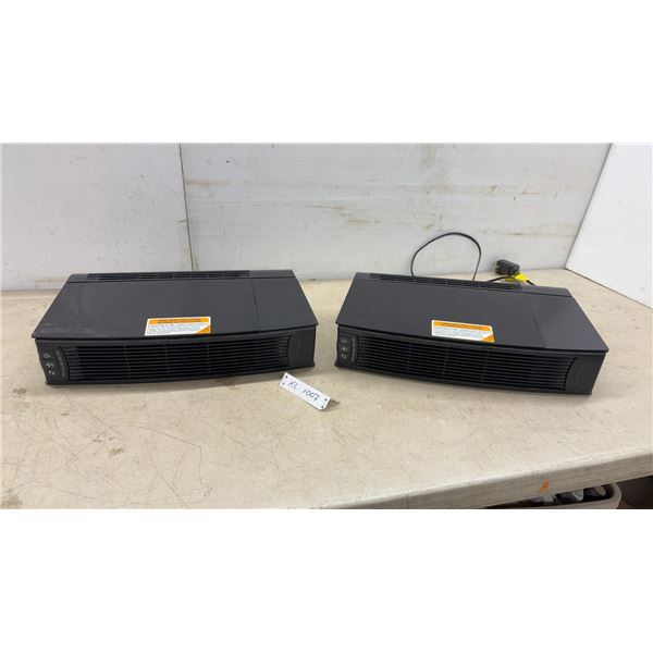 Pair of Oreck Electronic Air Cleaners with Collector Cell and Odor Absorber