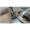 Image 5 : Four Spring Stainless Steel Oval Chafing Dishes with Hinged Glass Lids (1 Lid Hinge Needs