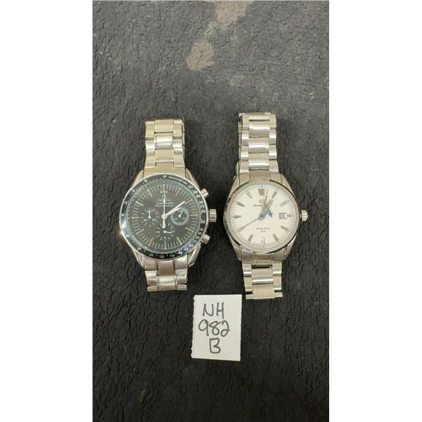 Omega Speedmaster Watch and Grand Sei Spring Drive Watch