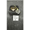 Image 1 : 12K Gold Filled Hawaii Necklace with Heart Pendant and Vintage Gold tone Ring