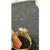 Image 5 : 12K Gold Filled Hawaii Necklace with Heart Pendant and Vintage Gold tone Ring