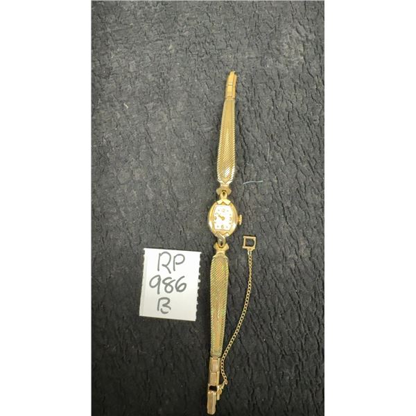 Bulova 10k Rolled Gold Plate cocktail Watch in working order