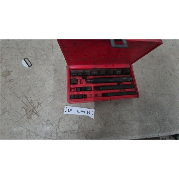 Snap-on Bushing Driver Set in Red Case with Drivers and Assorted Bushings