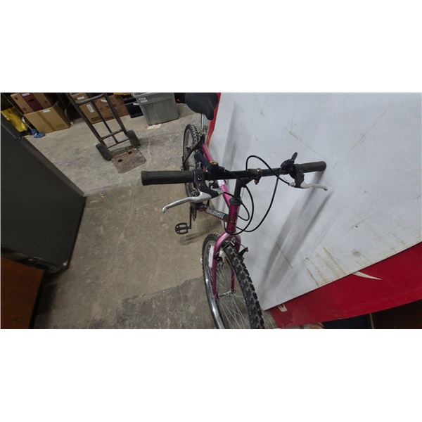 Raleigh  Matterhorn  Mountain Bike, Made in Canada, Black and Pink Frame, 26” Wheels