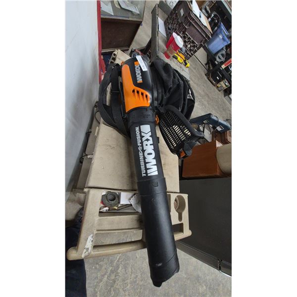 Worx Turbine Fusion Leaf Blower/Mulcher/Vac with Bag and Straps