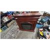 Image 1 : Twin Star International 23EF022GRA Electric Fireplace/Foyer, 120V, 11.7 Amps, 60 Hz. 40”×42”×13”