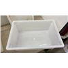 Image 3 : Four White Rectangular Plastic Storage Containers with Lids, 9 × 24 × 16”
