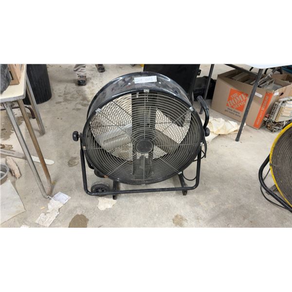 RDK Industrial High-Velocity Drum Fan with Mobile Stand, Wheels, and Handle