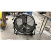 Image 3 : RDK Industrial High-Velocity Drum Fan with Mobile Stand, Wheels, and Handle