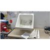 Image 1 : MAAX Laundry Tub with Plastic Legs and Assembly Instructions