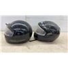 Image 2 : Two HJC CL-10 and Additional HJC Full-Face Motorcycle Helmets, Sz L and M