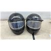 Image 4 : Two HJC CL-10 and Additional HJC Full-Face Motorcycle Helmets, Sz L and M
