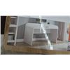 Image 2 : Tresanti White Writing Desk with Large Drawer and Adjustable Floor Levelers