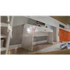 Image 2 : Tresanti White Writing Desk with Large Drawer and Adjustable Floor Levelers