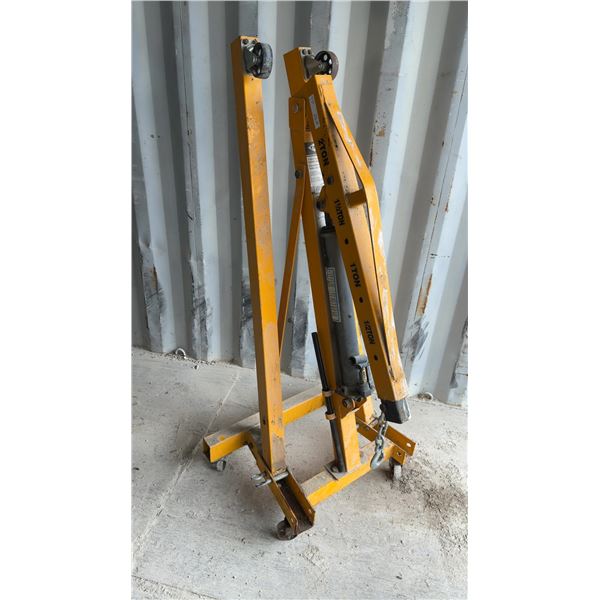 ITC 2 Ton Folding Engine Crane with QYC-5 5 Ton Capacity Long Ram Jack