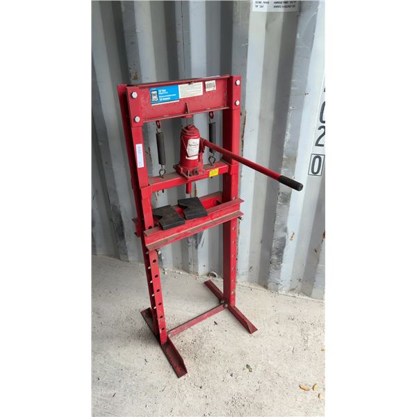 Power Fist 12 Ton Shop Press with 12 Ton Hydraulic Jack and 2 Press Plates