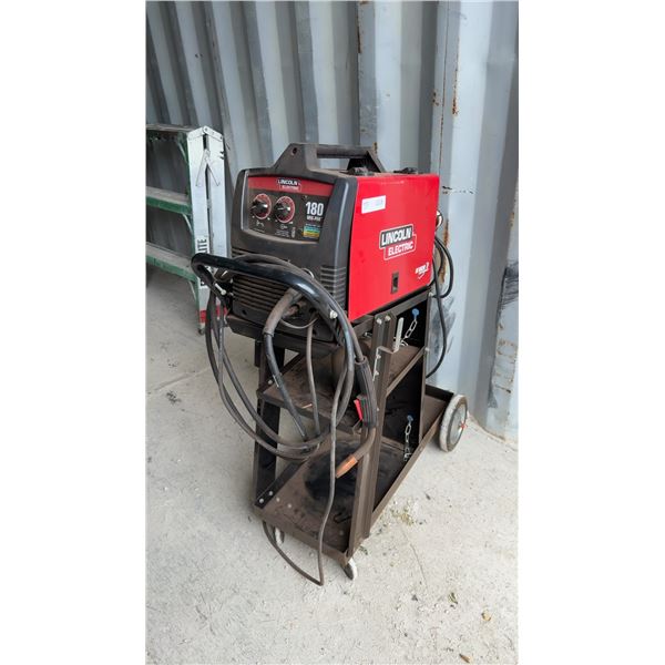 Lincoln Electric 180 MIG-PAK Welder, Cart, Gas Tank, Regulator, and Torch