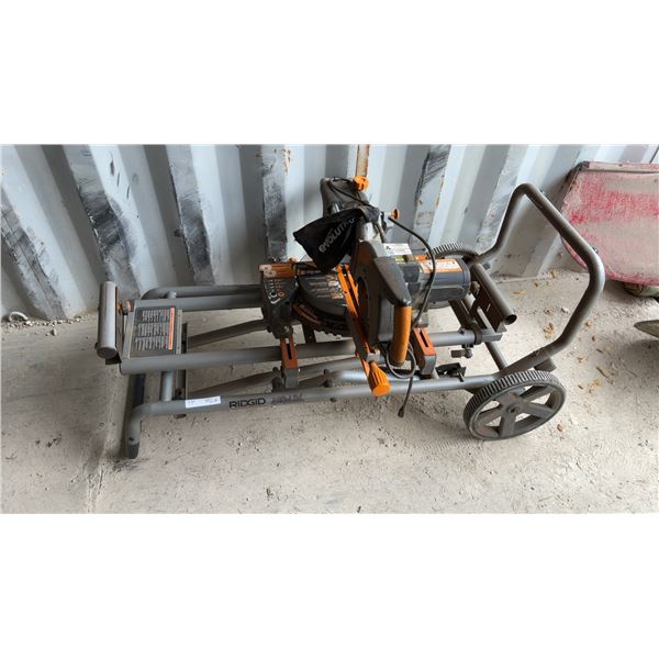 Evolution Rage 2 Miter Saw on a Ridgid MS-UV Universal Miter Saw Stand