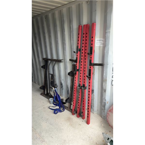 Complete Squat Rack with Chin-up Bar, 2 DMOOSE Dip Belts and Northern Lights Resistance Bands