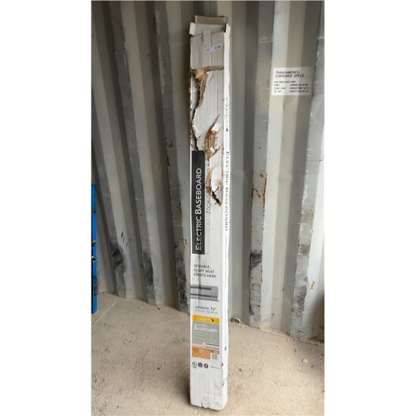 Cadet Electric Baseboard Heater, 72” L, 1500 Watts, 240 Volts, 6.3 Amps (New/Never Used)