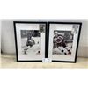 Image 1 : Two 17 × 13 Framed Hockey Photos with Autographed Morris Lukowich and Dave Christian Jets Hockey