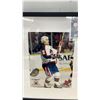 Image 4 : Two Framed Winnipeg Jets Hockey Photos; Thomas Steen and Laurie Boschman, Both with Signed Cards