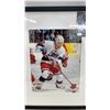 Image 2 : Two 17 × 13 Framed Winnipeg Jets Hockey Player Photos with Trading Cards: Teemu Selanne and Keith