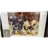 Image 5 : 2 15 × 12 Autographed Hockey Photos; Ron Hextall Signed 1998-1999 First Union Photo and Card