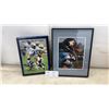 Image 1 : Milton Stegall Signed CFL TD Leader Clock and Framed Football Player Photo