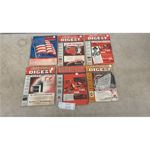 5 Automotive Digest Magazines and Super Service Station