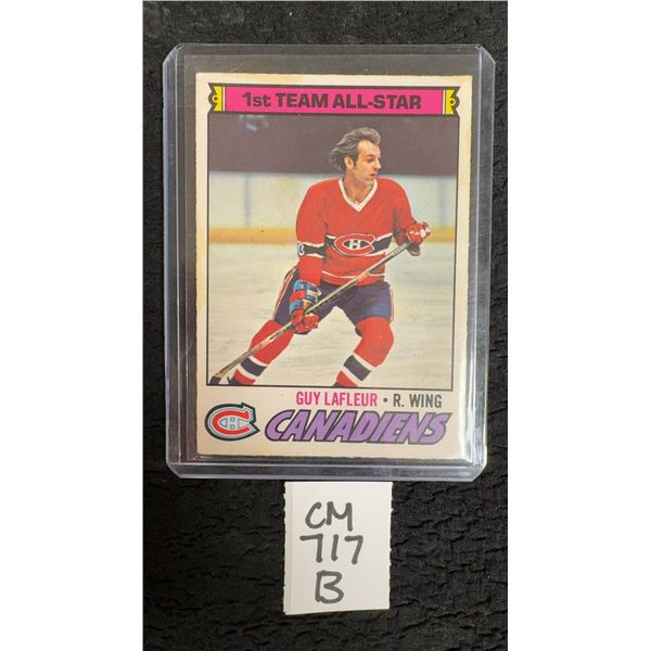 1977 O-Pee-Chee Guy Lafleur #200 1st Team All-Star Montreal Canadiens Hockey Card