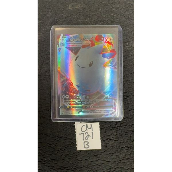 2020 Pokémon Togekiss VMAX 141/185 Vivid Voltage Full Art Rainbow Rare Holo Card