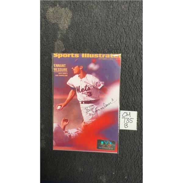 Signed Bud Harrellson 4 × 6 Photo