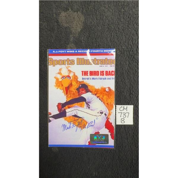 Signed Mark Fidrych 4 × 6 Photo