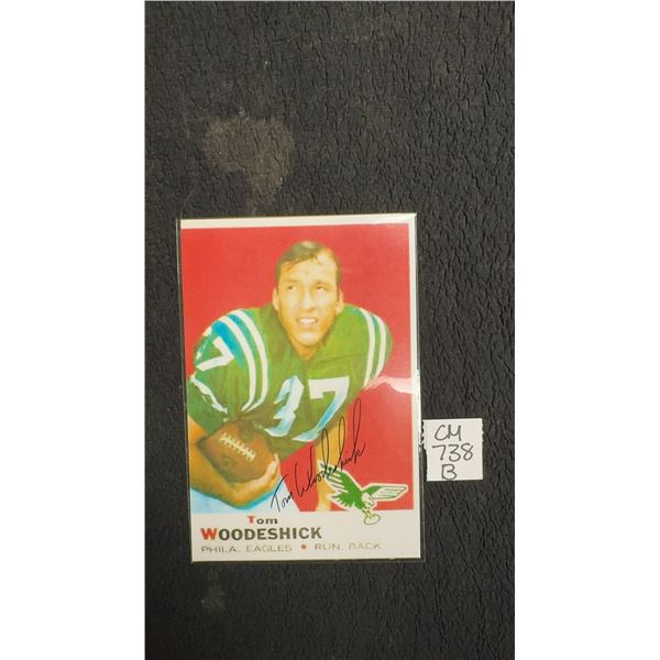 Signed Tom Woodeshick 4 × 6 Photo