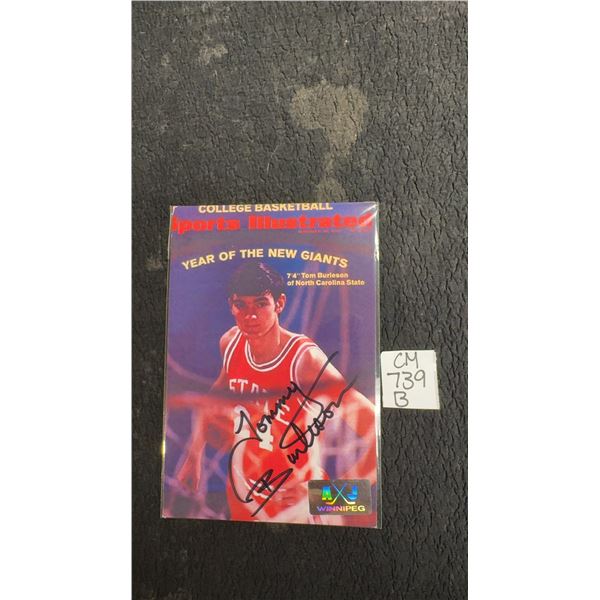 Signed Tom Burleson 4 × 6 Photo