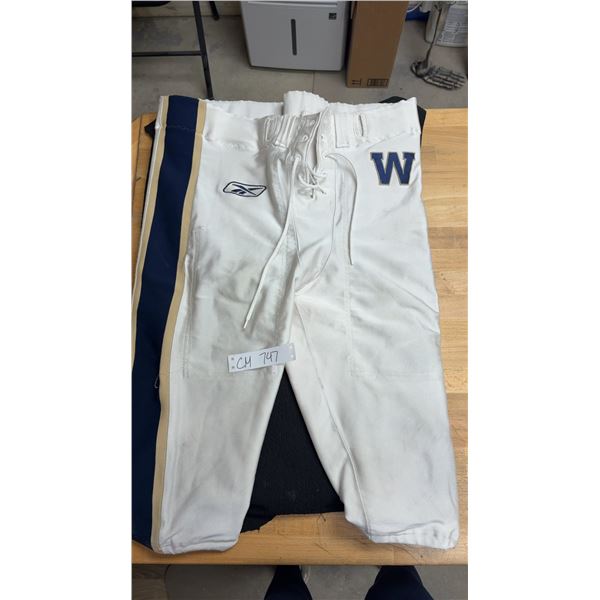 Winnipeg Blue Bombers Game Worn Pants