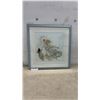 Image 1 : Framed "Heavenly Angels" Dimensions Gold Collection Cross-Stitch by Donna Gelsinger, 26 × 26”
