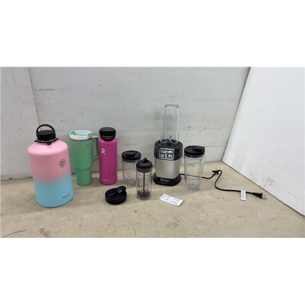 Ninja Nutri Auto-iQ 1000W Personal Blender with Cups, Hydro Flask, Stanley Tumbler