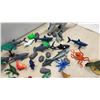 Image 3 : Large Collection of Plastic Dinosaur and Marine Animal Toy Figures with Trees, Rocks
