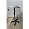 Image 3 : Adjustable Rolling Utility Tray Stand with Stainless Steel Tray and Pneumatic Rolling Stool