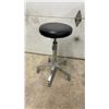 Image 5 : Adjustable Rolling Utility Tray Stand with Stainless Steel Tray and Pneumatic Rolling Stool