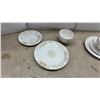Image 2 : 12-Piece Holiday Snowflake Dinnerware Set with Bowls, Salad Plates, and Dinner Plates