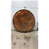 Image 5 : Vintage 1920-30’s Texaco Round Metal Gas Station Advertising Sign, 72” Diameter