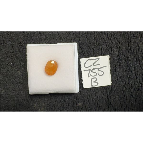 6.6 Carat Natural Untreated Yellow Sapphire, Oval Cut, 8.6mm x 11.3mm