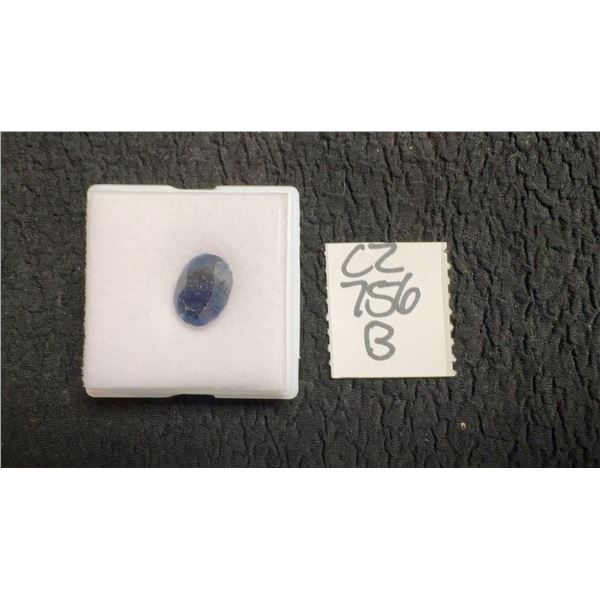 7.2 Carat Natural Blue Sapphire, Untreated, Oval Cut, 10.1mm x 13.0mm