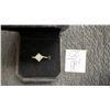 Image 1 : 1.0 Carat Princess Cut Moissanite Ring in 925S with White Gold Overlay, Resizeable, D, VVS1, GRA