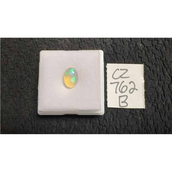 2.4ct Natural White Fire Opal Untreated Oval Cabochon 8.0mm x 11.6mm