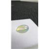 Image 4 : 2.4ct Natural White Fire Opal Untreated Oval Cabochon 8.0mm x 11.6mm